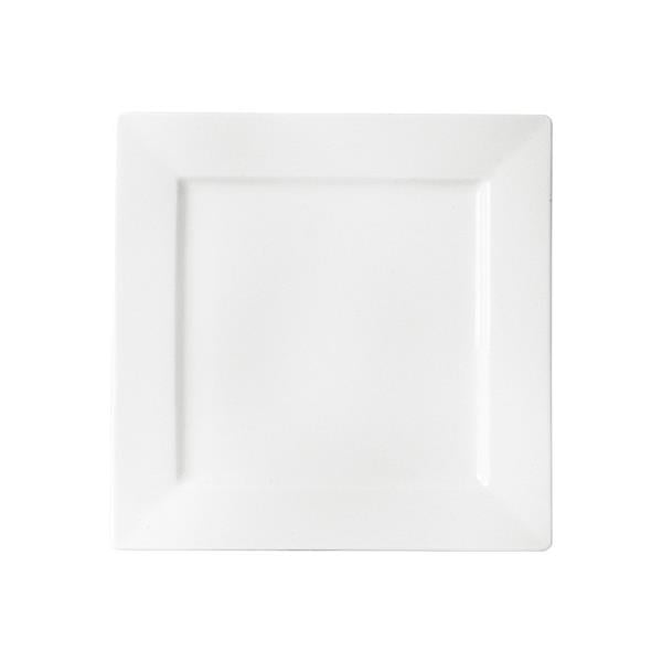 Porselen Quadro Beyaz Düz Tabak 21Cm  