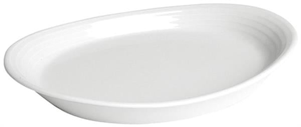 Porselen Focus Beyaz Kayık Tabak 17Cm  