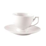Porselen Beyaz Tabaklı Kahve Fincanı 80C
