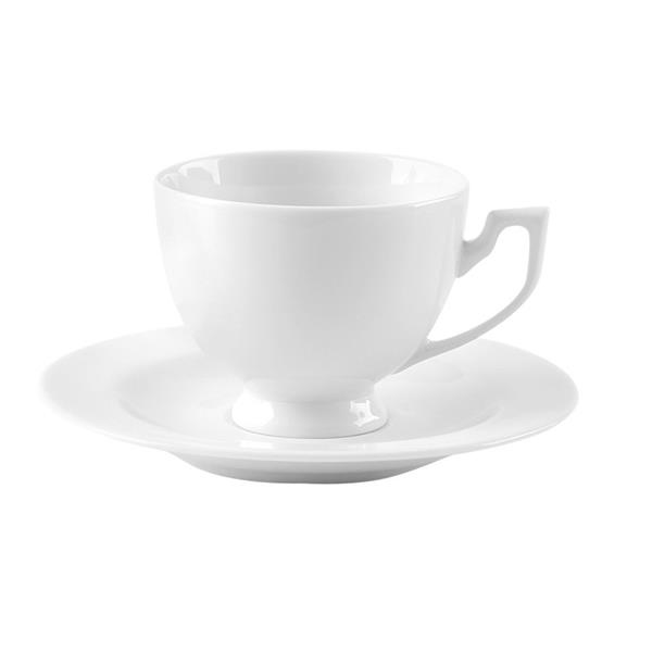 Porselen Beyaz Tabaklı Kahve Fincanı 80C