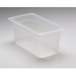 Yarı Saydam Polipropilen Bir Bölü Üç Boy Küvet GN 1/3 17,6x32,5 cm
