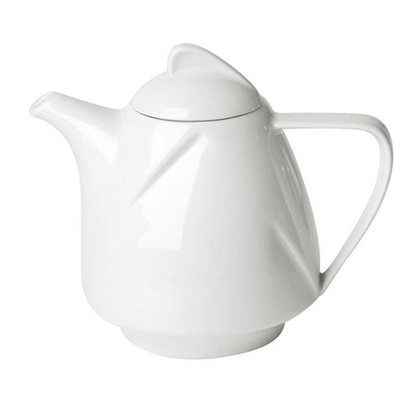 Porselen Fourline Beyaz Kapaklı Kahvedan