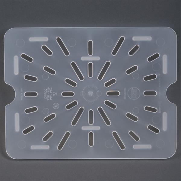 Yarı Saydam Polipropilen Yarım Boy Dip Süzgeç GN 1/2 26,5x32,5 cm