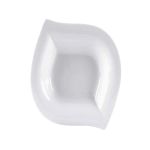 Porselen Leaf Beyaz Çukur Tabak 26Cm  