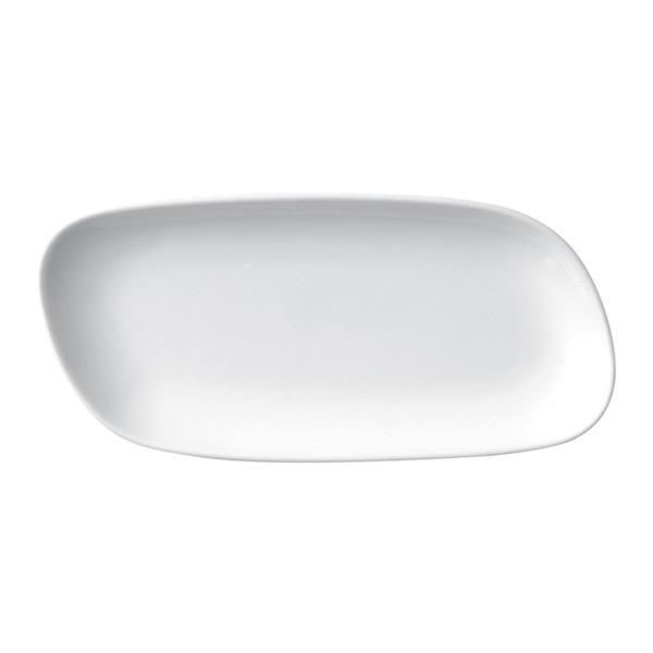 Porselen Perspective Beyaz Kayık Tabak 1
