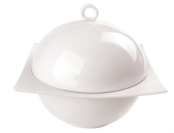 Porselen Zen Beyaz Kapaklı Çorbalık 2150