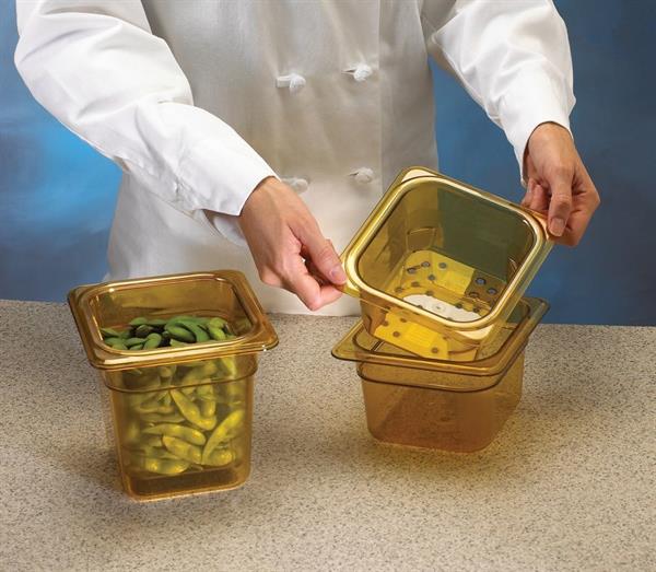 Polikarbon H-Süzgeçli GN 1/6 16,2x17,6 cm