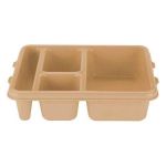 Co-Polymer 4 Bölmeli Yiyecek Taşıma Tepsi
