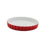 Porselen Kırmızı Tart Kalıbı 25Cm    