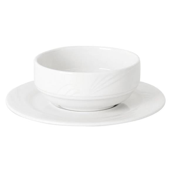 Porselen Halley Beyaz Kase Tabağı 17Cm 