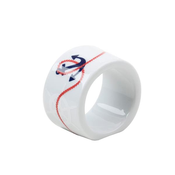 Porselen Marine Yüzük Peçetelik