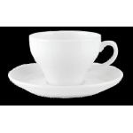 Porselen Beyaz Tabaklı Çay Fincanı 300Cc