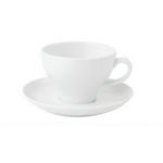 Porselen Beyaz Tabaklı Kahve Fincanı 90C