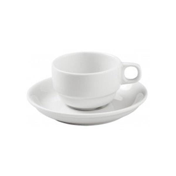 Porselen Bella Beyaz Tabaklı Kahve Finca