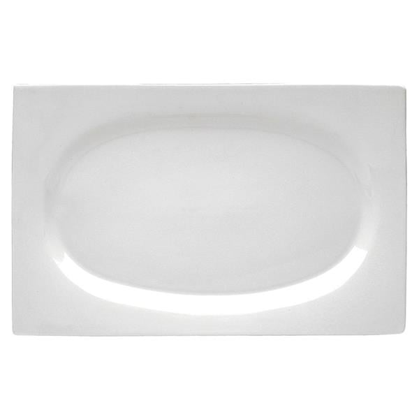 Porselen Zen Beyaz Kayık Tabak 18Cm   