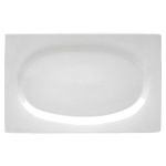 Porselen Zen Beyaz Kayık Tabak 18Cm   