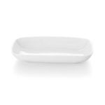 Porselen Meze Tek Lokma Tapas Gurme Kayık Dekorsuz Kase 18x10 cm