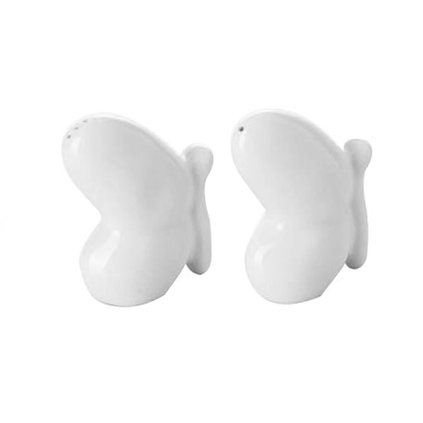 Porselen Yardımcı Parçalar Kelebek Tuzluk & Biberlik