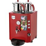 2 Demlikli Jumbo Çay Kazanı Makinesi 23 lt Şamandıralı (Damacanadan Su Alma) DE11S