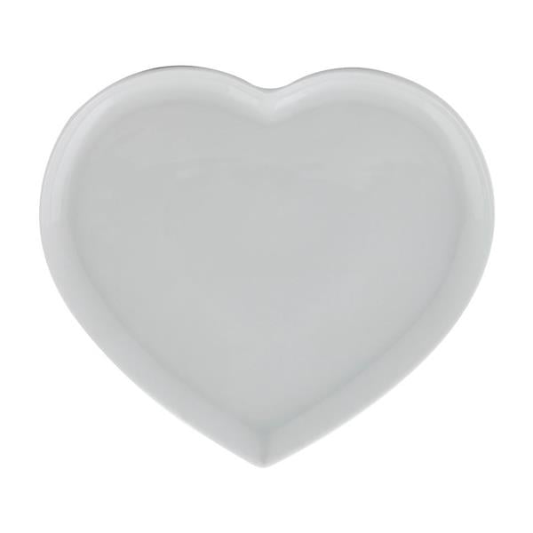 Porselen Kalp Düz Tabak 20Cm      