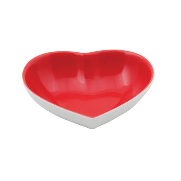 Porselen Kırmızı Kalp Kase 10Cm     
