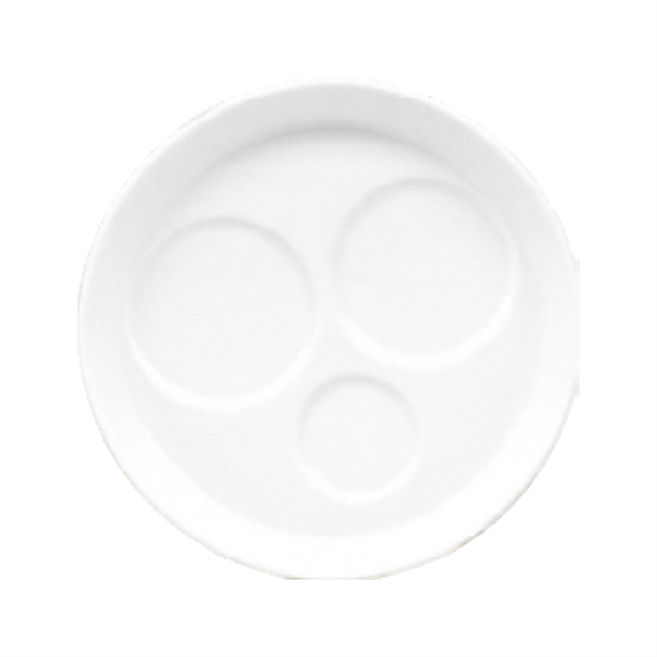 Porselen Delta Tuzluk Biberlik ve Kürdanlık Altlığı