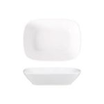 Porselen Delta Kare Kayık Tabak 14 cm