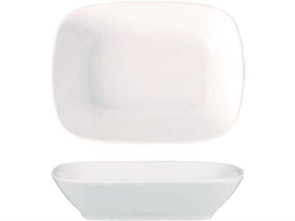 Porselen Enternasyonel Kare Kayık Tabak 12 cm