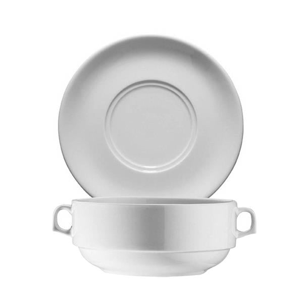 Porselen Ent Konsome Kase ve Tabağı