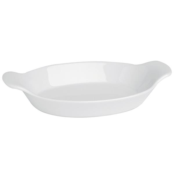 Porselen Luna Beyaz Fırın Kabı 22Cm   