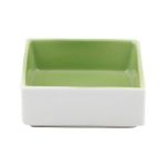 Porselen Beyaz-Yeşil Kahvaltı&Çerez Taba