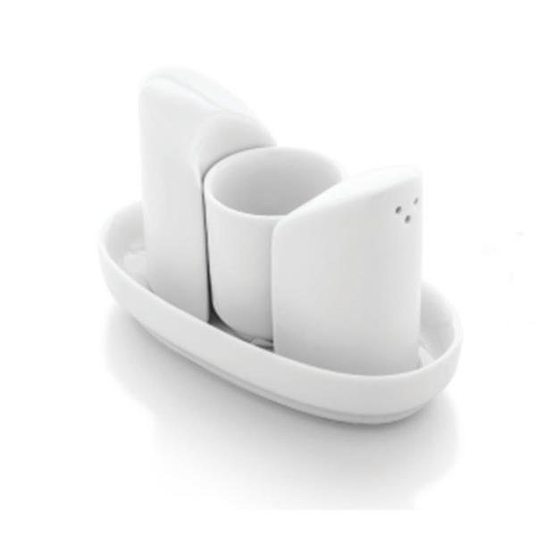 Porselen Enternasyonel Tuzluk & Biberlik & Kürdanlık Takımı