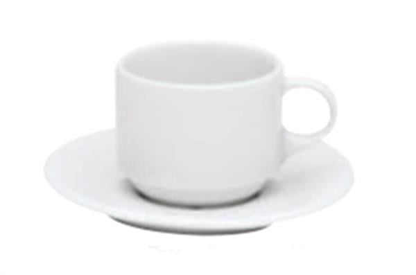 Porselen İstanbul Beyaz Tabaklı Çay Finc