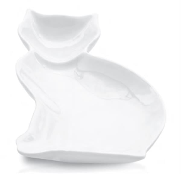 Porselen Yardımcı Parçalar Kedi Servis Tabağı 13,20,31 cm