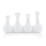 Porselen Vazo Dörtlü Vazo