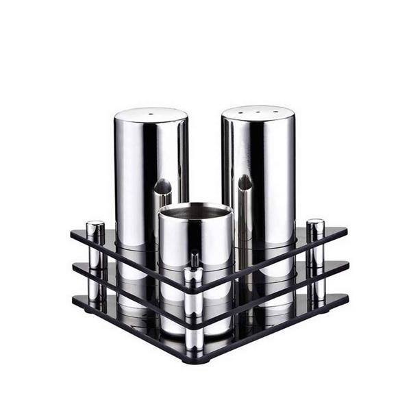 3'lü Üçgen Tuzluk Takımı ( Parlak )