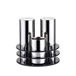 3'lü Yuvarlak Tuzluk Takımı ( Parlak )