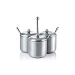 Paslanmaz 3'lü Baharatlık Takımı