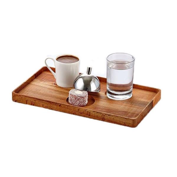 Ahşap Dikdörtgen Türk Kahve Seti