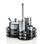 Pleksi Standlı 4'lü Tuzluk Baharatlık Takımı