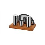 Ahşap Standlı 4'lü Tuzluk Peçetelik Takımı