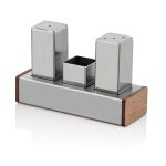 Üçlü Kare Tuzluk Takımı Mat