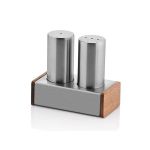 İkili Yuvarlak Kalın Tuzluk Takımı Mat