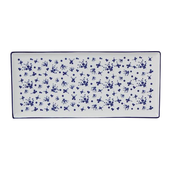 Porselen Blue Passion Baton Pasta Tabağı