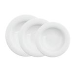 Porselen Lara Beyaz Çukur Tabak 25Cm  