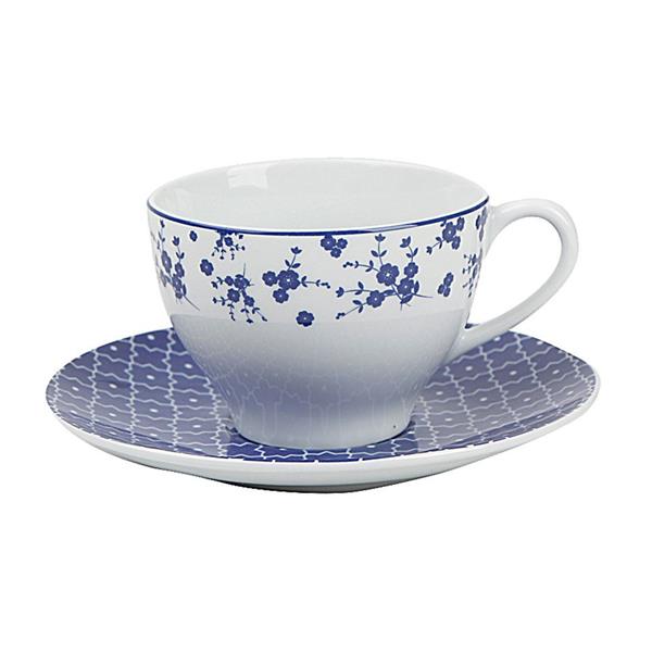 Porselen Blue Passion Çay Fincan Takımı