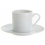 Porselen Beyaz Tabaklı Kahve Fincanı 90C