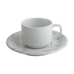 Porselen Italy Tabaklı Çay Fincanı 140Cc