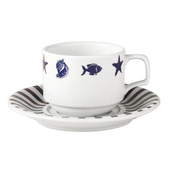 Porselen Akdeniz Tabaklı Çay Fincanı 177