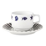 Porselen Akdeniz Tabaklı Çay Fincanı 177